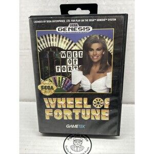 Wheel of Fortune (Sega Genesis, 1992) - Case & Manual Only